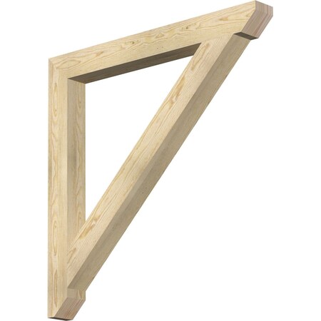 Ekena Millwork Traditional Slat Rough Sawn Bracket, Douglas Fir, 4"W x 40"D x 40"H BKT04X40X40TRA06RDF